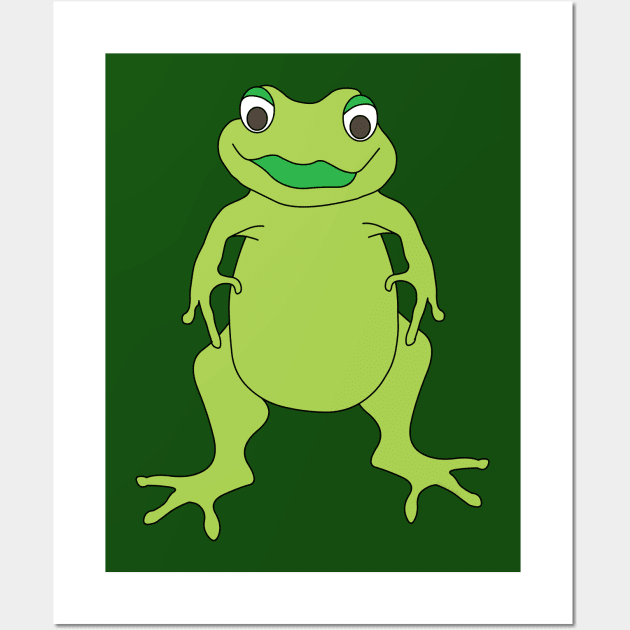 Standing Frog Wall Art by Barthol Graphics